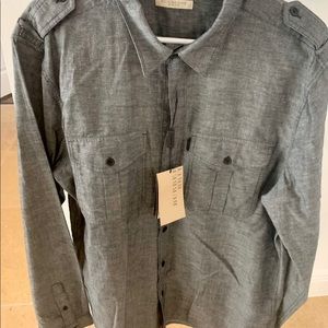 Brand new Burberry long sleeve shirt with tag. 
Size XL US
Original price $250